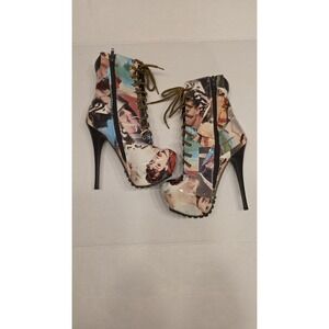 Shoe Republic LA Audrey Hepburn Stiletto Platform Lace Size 6 Women's US